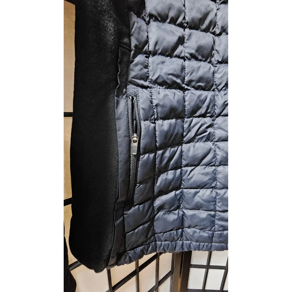 THE NORTH FACE ThermoBall‎ Pullover Jacket Womens Small Black Quilted Hybrid